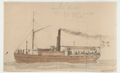 Steamship CARLSTAD by Per Wilhelm Cedergren